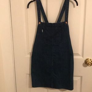 Overall denim dress